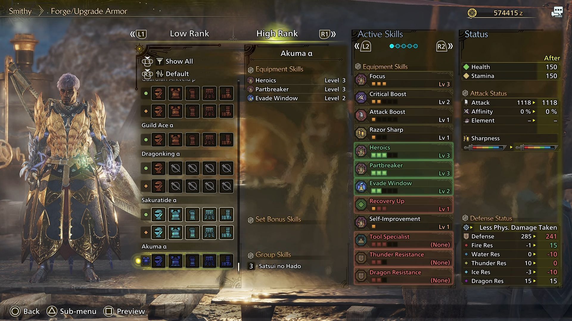 Akuma full set in Monster Hunter Wilds (Image via Sportskeeda Gaming || Capcom)
